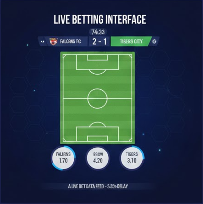 토토사이트 라이브 베팅 인터페이스의 실시간 경기 데이터 및 배당률 변동 시각화