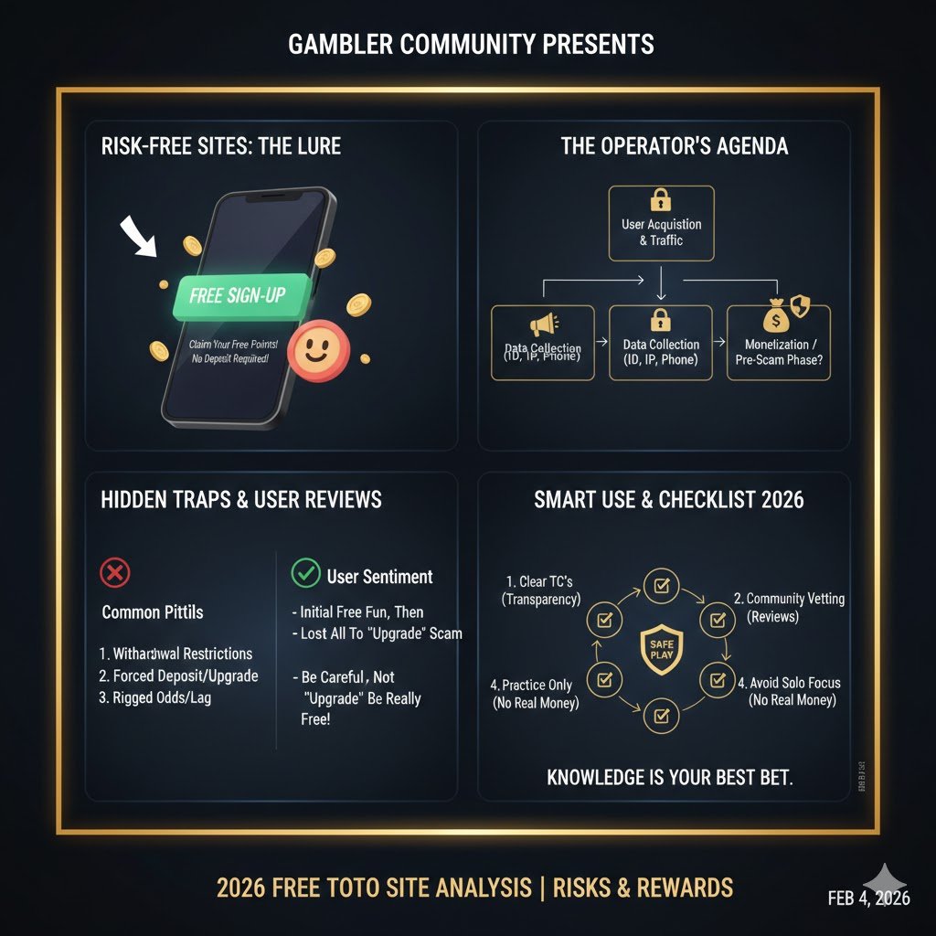 2026 토토사이트 왜 무료 인가? 무료 가입