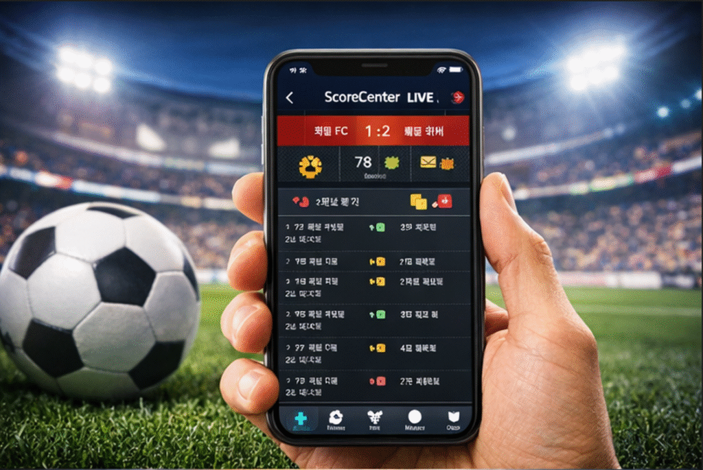 국내 축구 라이브스코어와 경기 데이터를 확인하는 스포츠 분석 앱