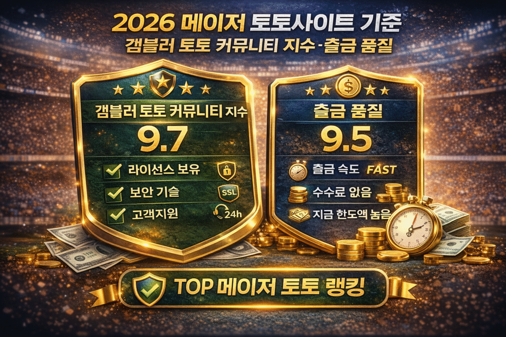 2026 메이저 토토사이트 기준 – 겜블러 토토 커뮤니티 지수·출금 품질 2026 메이저 토토사이트 기준점을 연구 해보자