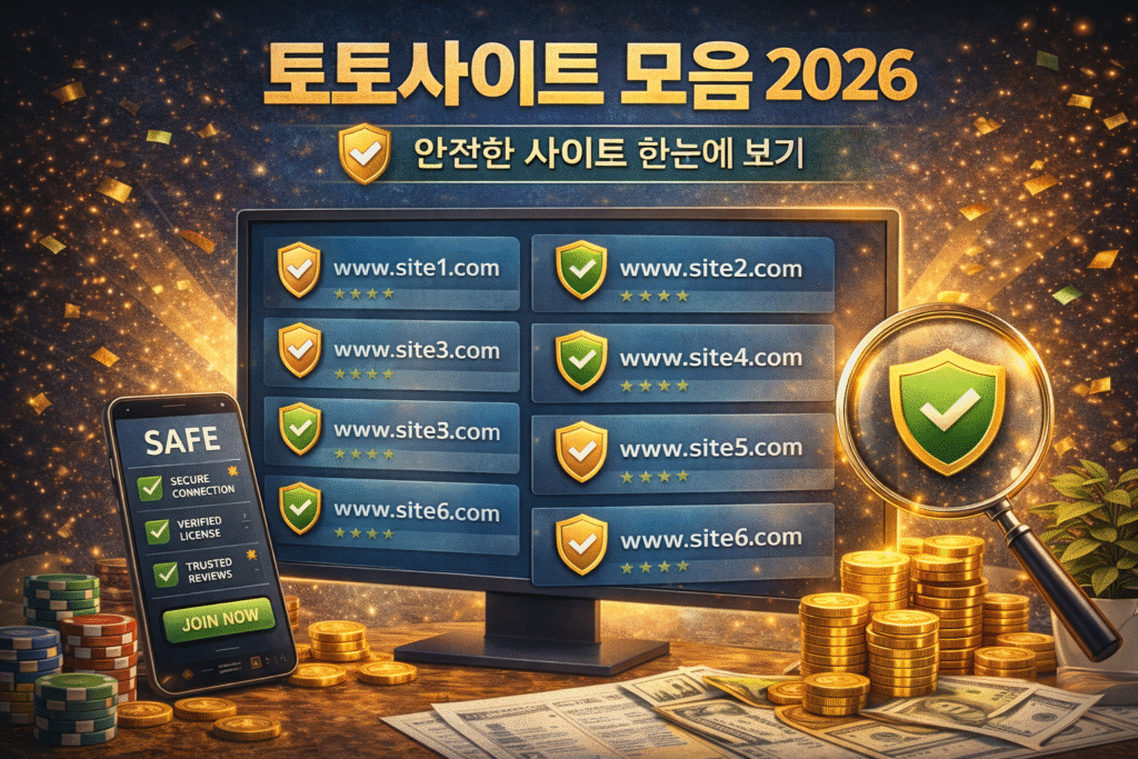 2026 토토사이트 모음 에서 메이저 토토사이트 순위 목록 을 공개