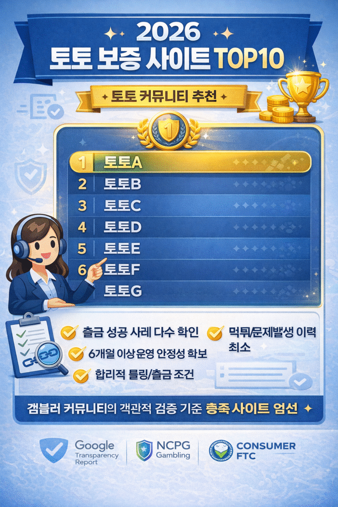2026 토토 보증 사이트 정보 자료를 파악 해보자