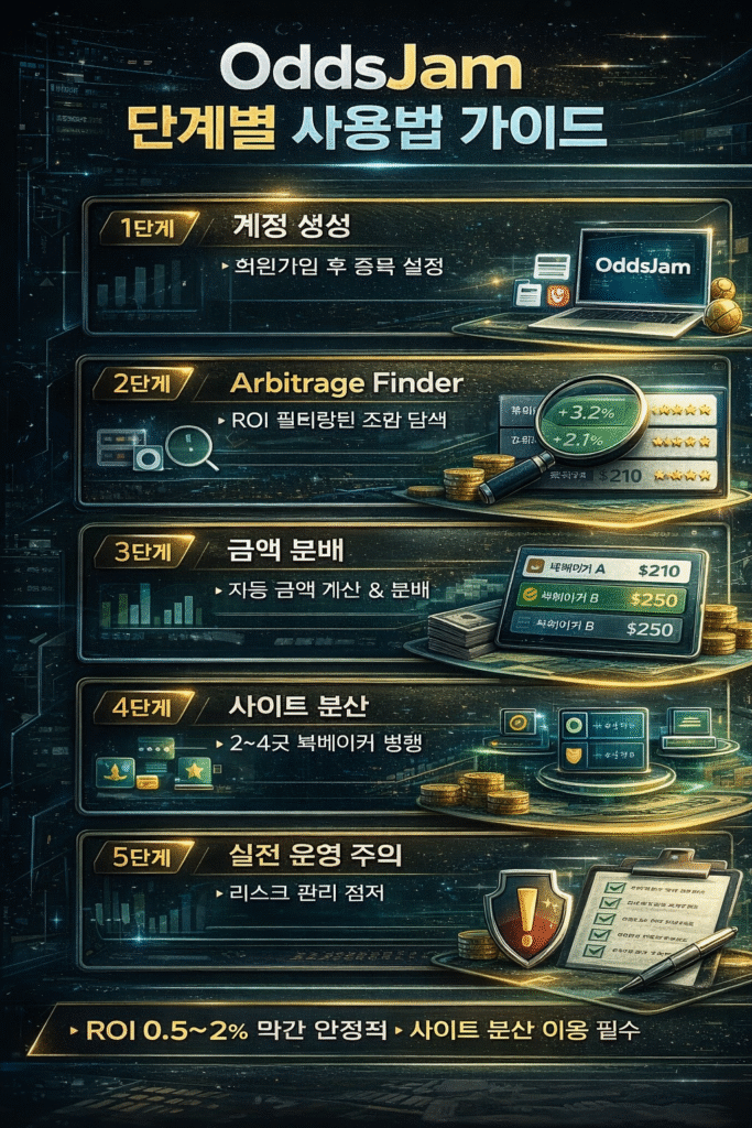 oddsjam 양방 베팅 수익 전략