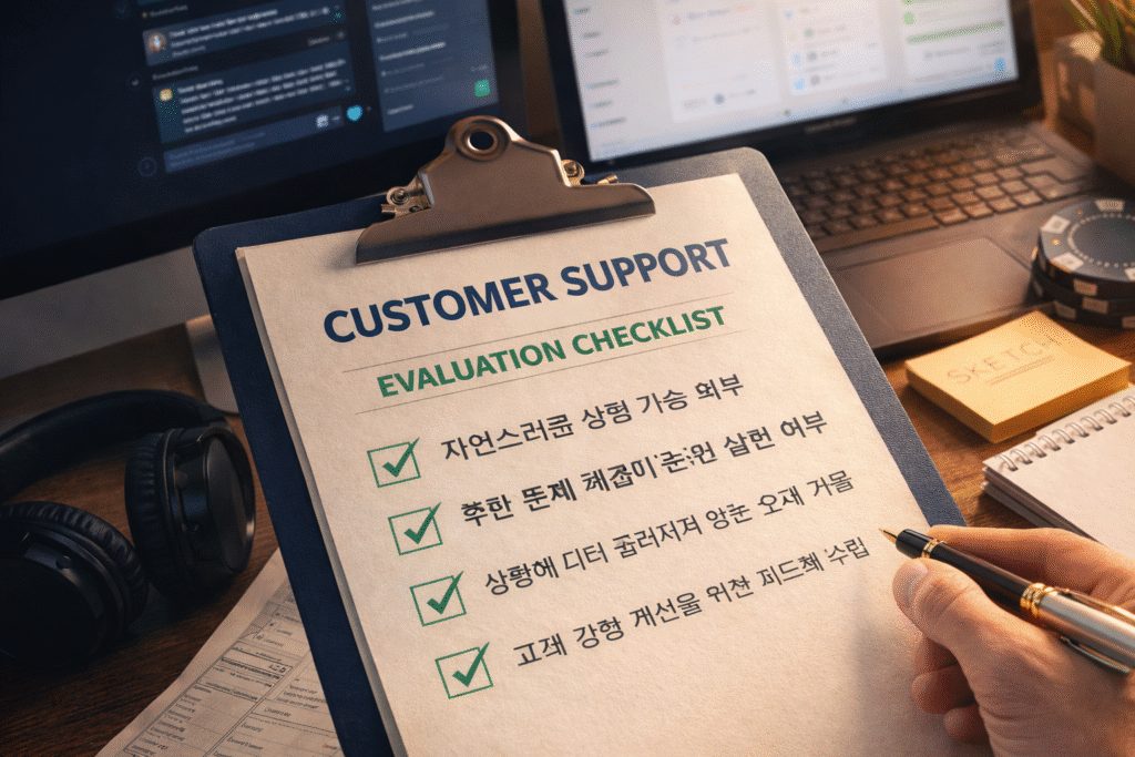 메이저 토토사이트 고객지원 품질과 문제 해결 기준을 점검하는 체크리스트