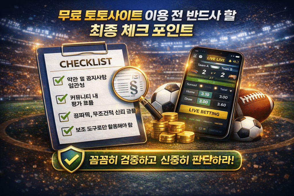 무료 토토사이트 모음