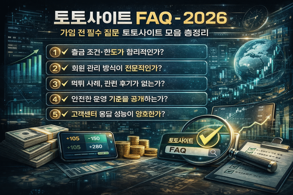 토토사이트 faq 2026 디자인 인포그래픽