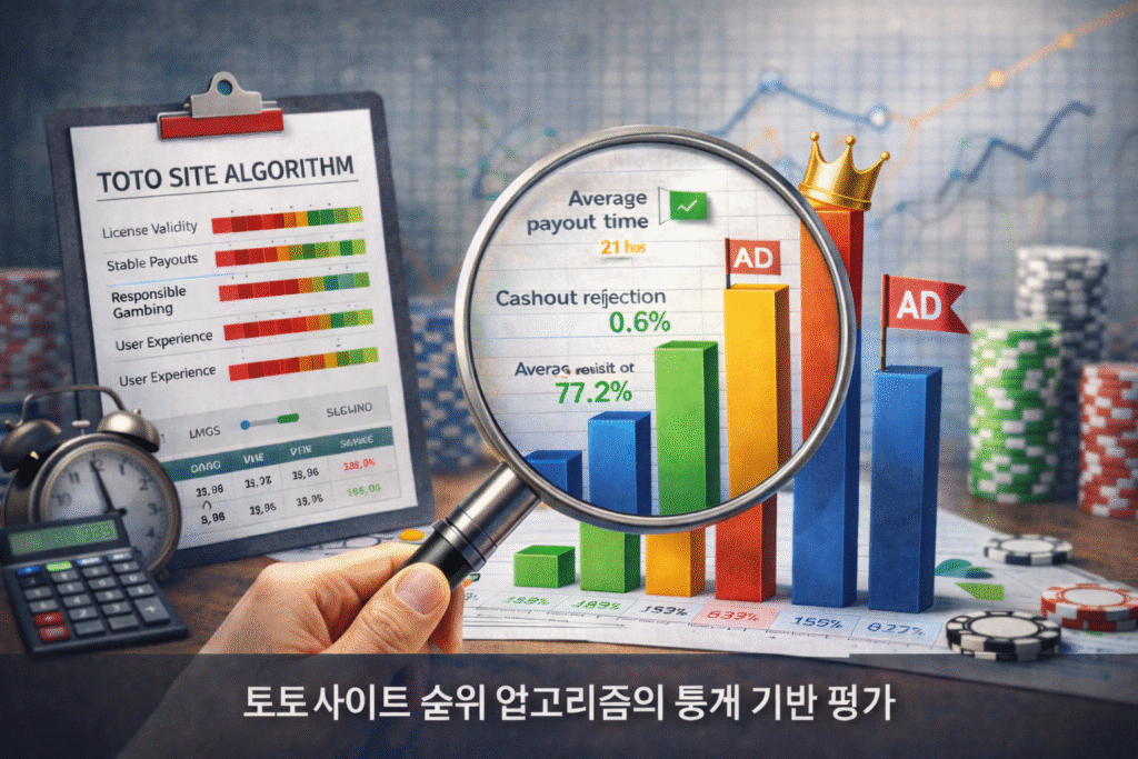 토토사이트 순위 알고리즘 리포트 토토사이트 순위 알고리즘은 광고가 아닌 통계 데이터와 운영 지표를 기반으로 평가됩니다.